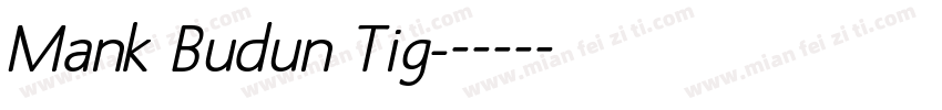 Mank Budun Tig字体转换